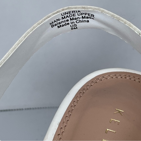 Kelly & Katie White Women's Heeled Sandals open toe. Size 9. One flaw-see pic. - Picture 5 of 13